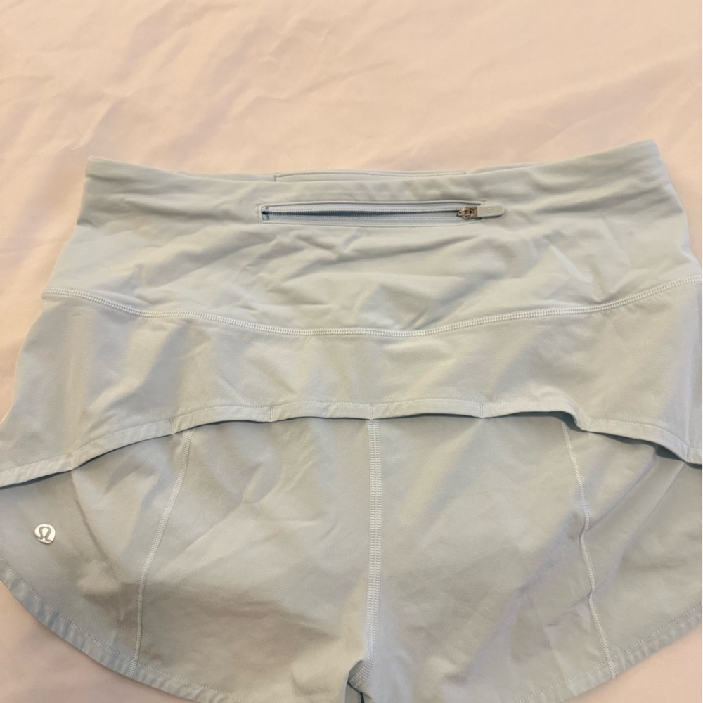 lululemon athletica High Waist Shorts - Light Blue